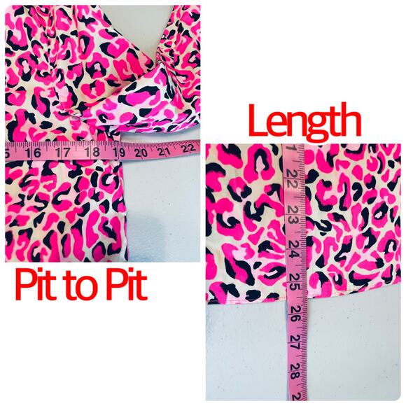 Lilly Pulitzer Sherida Pink Topaz Animal Print My Favorite Spot LS Top XS NWT - Picture 13 of 14